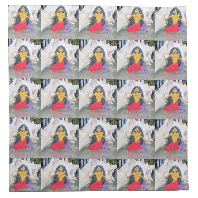 mermaids sitting napkins (Front)