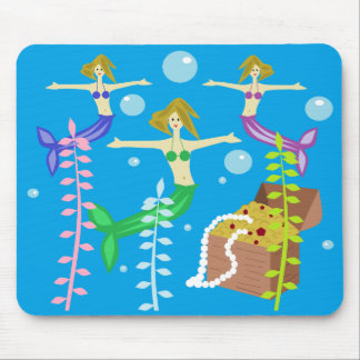 Mermaids' Treasure Mouse Pad