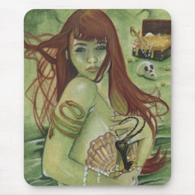 Mermaid's Treasure Mousepad (Front)