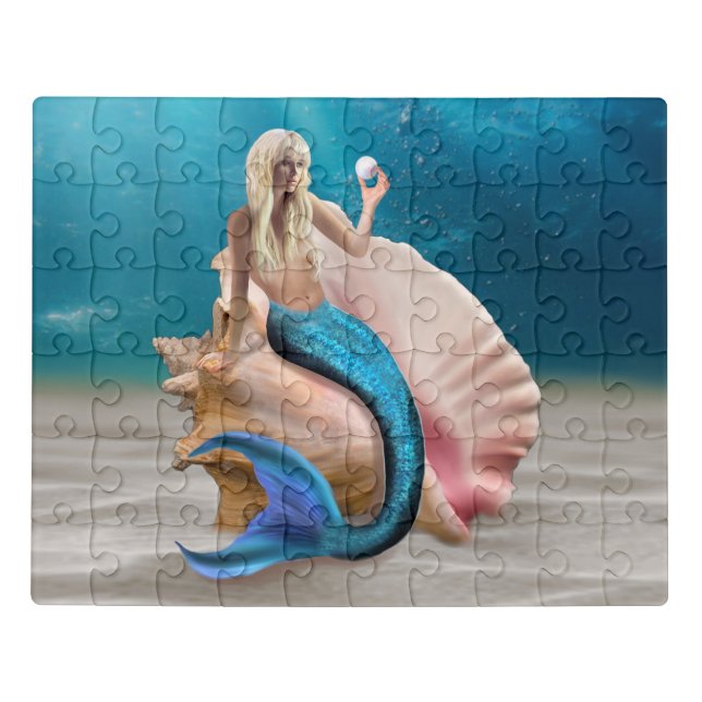 MERMAID'S TREASURED PEARL JIGSAW PUZZLE (Puzzle Horizontal)