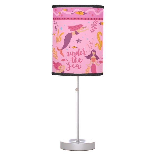 mauve table lamp