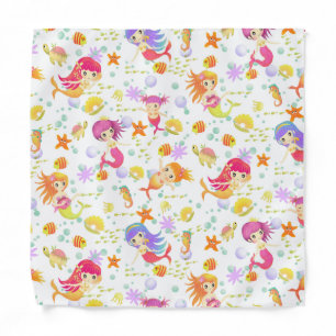 Mermaids White Bandana