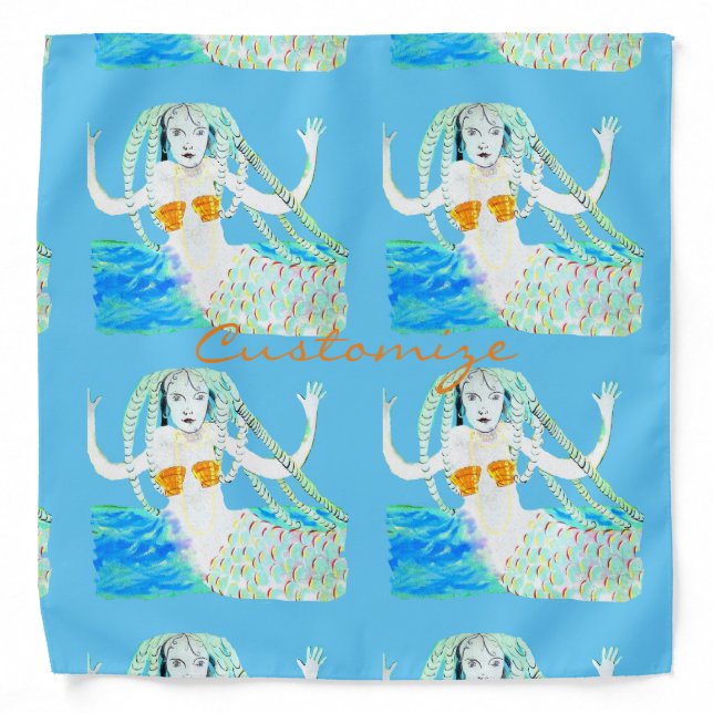 Mermaids with Dreadlocks Thunder_Cove Bandana (Front)