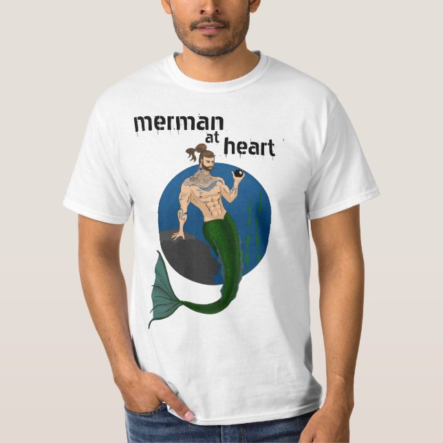 Merman at Heart T-Shirt (Front)