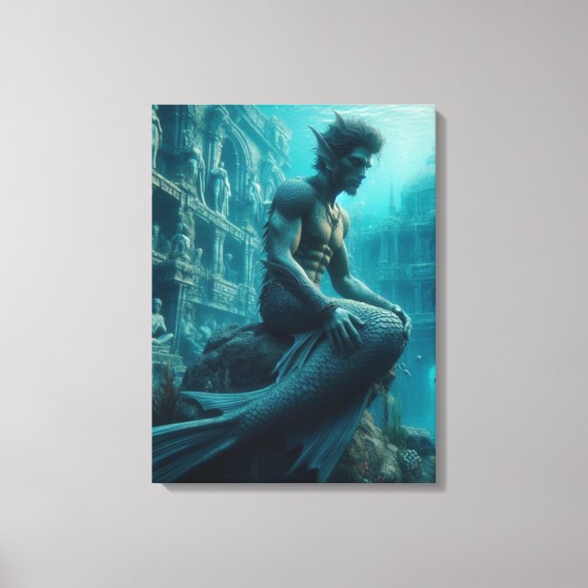 Merman Canvas Print (Front)