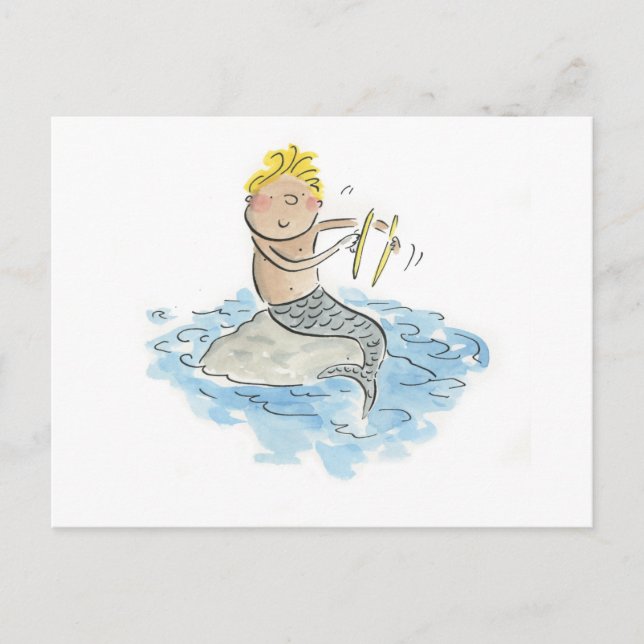 Merman Cymbals Postcard (Front)