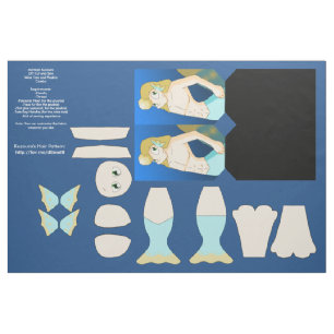 Merman Kuzoura DIY Wine Tote and Plushie Combo Fabric