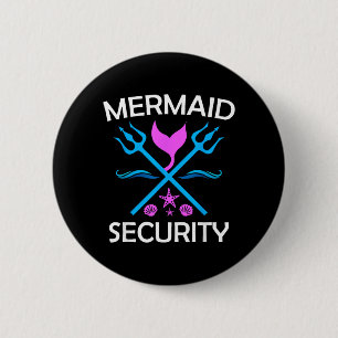 Merman Mermaid Security Button