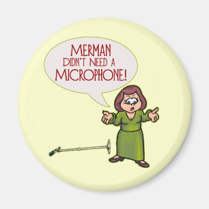 Merman/Microphone Magnet