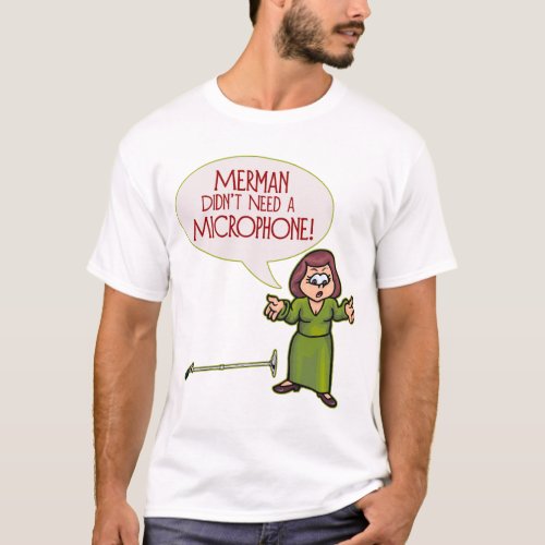 MermanMicrophone Mens Lite T_Shirt