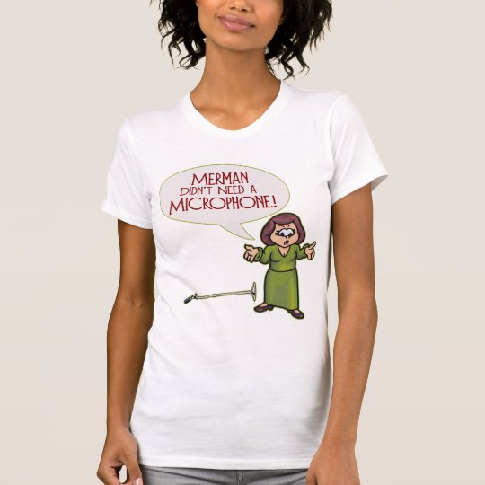 Merman/Microphone Womens Lite T-Shirt