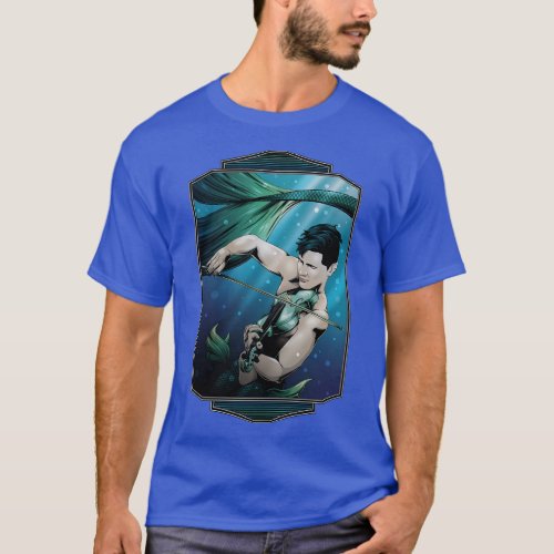 Merman Playing Violin Underwater Soloist T_Shirt