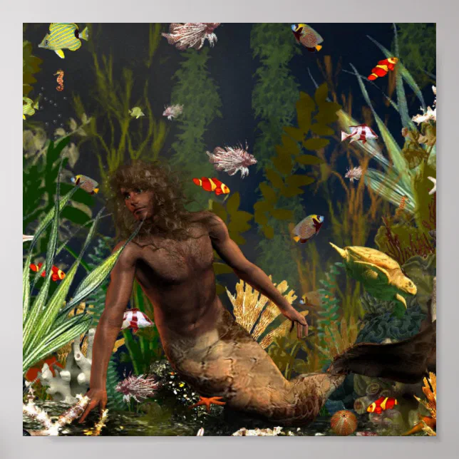 Merman Merchant Merman Poster | Zazzle