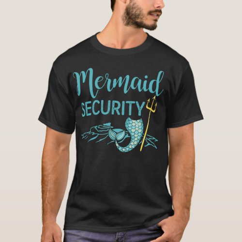 Merman Shirt Funny Mermaid Security T_Shirt Gift