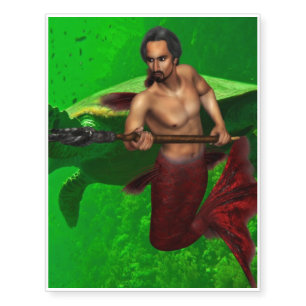 Merman Temporary Tattoos