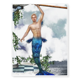 Merman Temporary Tattoos