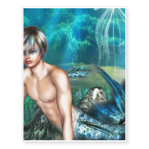 Merman Temporary Tattoos