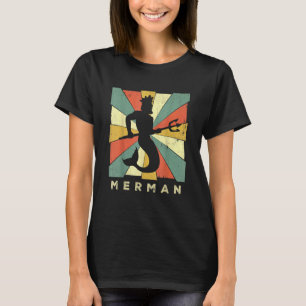 Merman Vintage Retro Style I love Mermen Tee