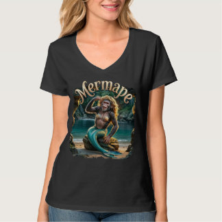 Mermape Photographic – Mermaid Ape Funny Animal T-Shirt