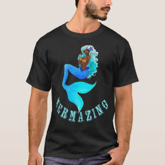 Mermazing Blue Mermaid Undersea Lovers Siren With T-Shirt