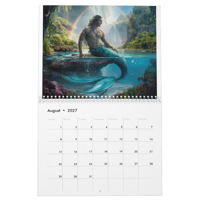 Mermen Calendar (Aug 2027)