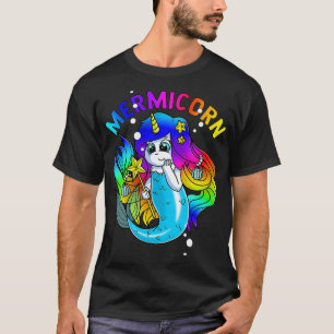 Mermicorn Mermaid Unicorn Magical Rainbow Creatur T-Shirt