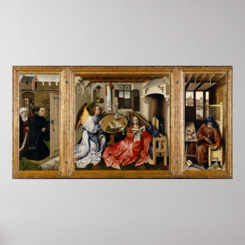 Merode Alterpiece by Robert Campin Poster