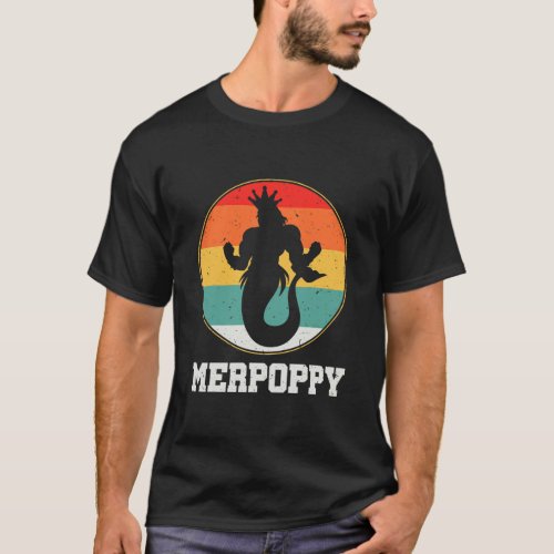 Merpoppy Security Merman Mermaid Grandpa Fish T_Shirt