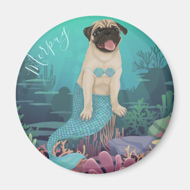 Merpug Magnet (Front)