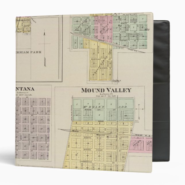 Merriam, Altamont, Montana, Mound Valley, Kansas Binder (Front/Inside)
