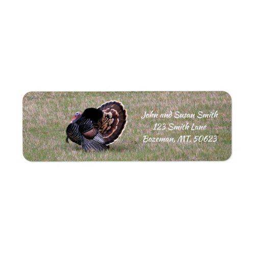 Merriam Wild Turkey Return Address Label