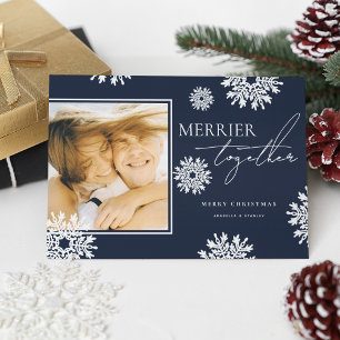 Merrier Together Photo Christmas Holiday Card