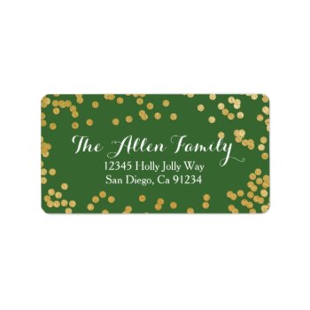 Merriest Christmas Address Label by seasidepapercompany at Zazzle