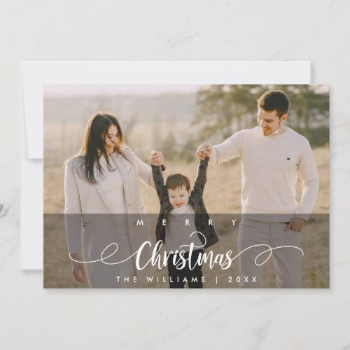 Merriest Christmas Family Photo Downloadable Holiday Card