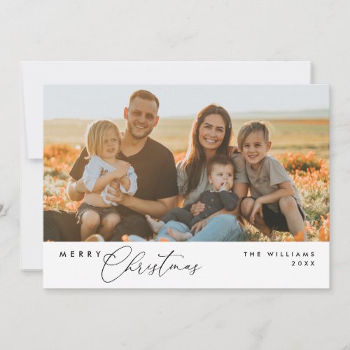 Merriest Christmas Family Photo Downloadable Holiday Card
