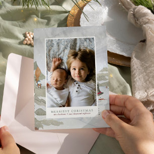 Merriest Christmas Family Photo Holiday Card