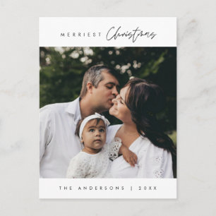 Merriest Christmas Family Photo, Sweet Romance Postcard