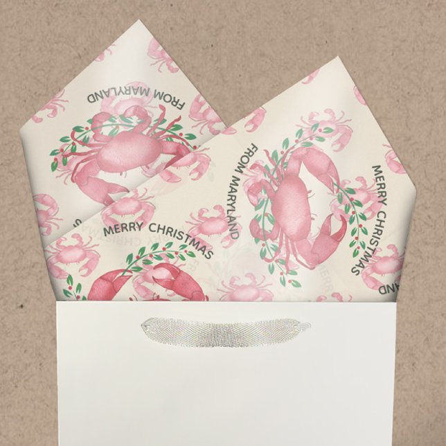 Merriest Christmas from Maryland Crab Tissue Paper (Creator Uploaded)