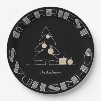 Merriest Christmas Tree Black