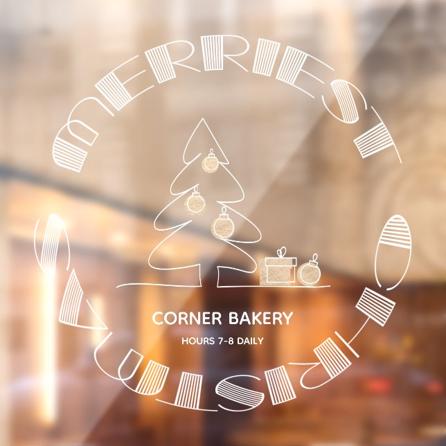 Merriest Christmas Window Cling (Sheet 2)