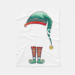 Merriest Elf Xmas Group Christmas Matching Family Fleece Blanket
