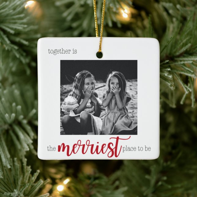Merriest Place to Be Christmas Ornament (Tree)