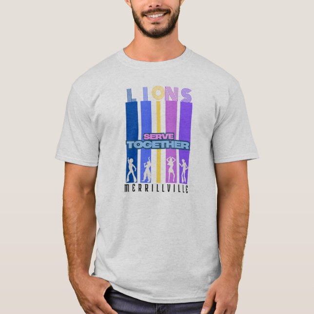 Merrillville Lions 4th of July T-shirt (Front)