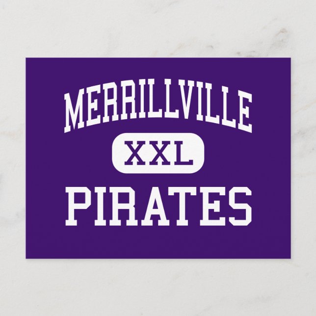 Merrillville - Pirates - High - Merrillville Postcard (Front)