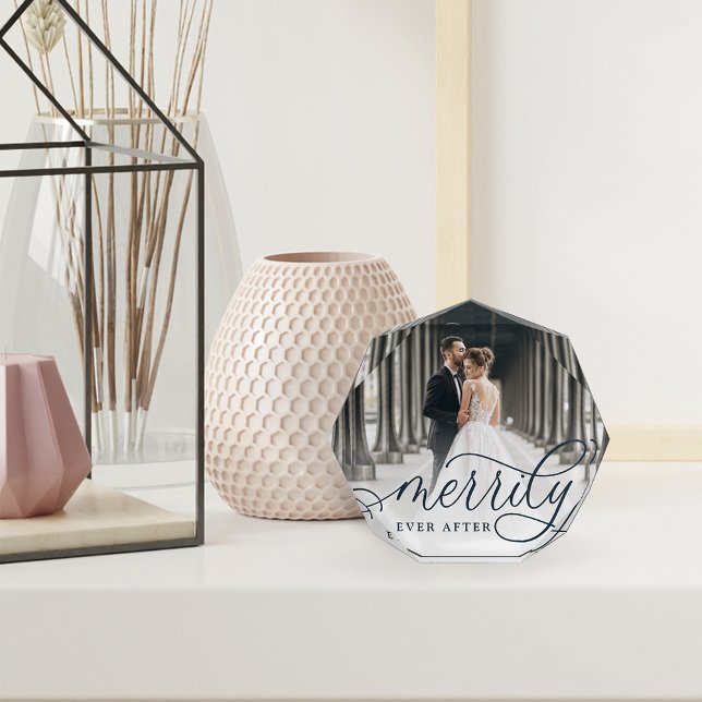 Merrily Ever After | Christmas Holiday Wedding Photo Block (Creator Uploaded)