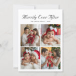 Merrily Ever After Elegant Family Christmas Card