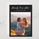 Merrily Ever After Elegant Holiday Couple Card