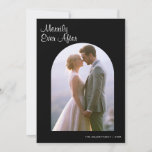 Merrily Ever After Elegant Holiday Couple Card