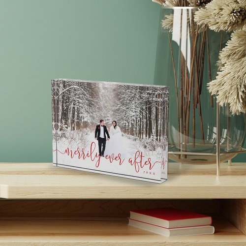 Merrily Ever After  Holiday Wedding Photo Block