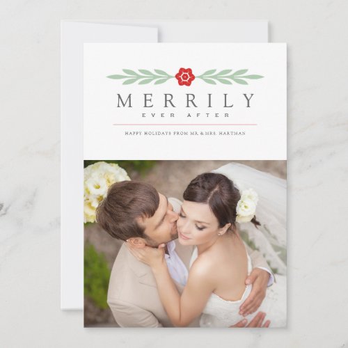 Merrily Ever After Holiday Photo Card